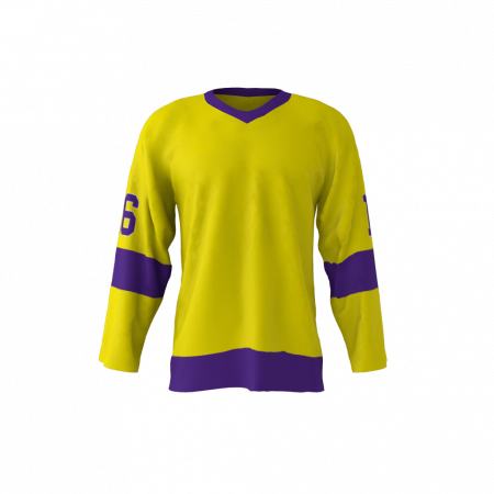 LA 1980 Hockey Jersey Yellow