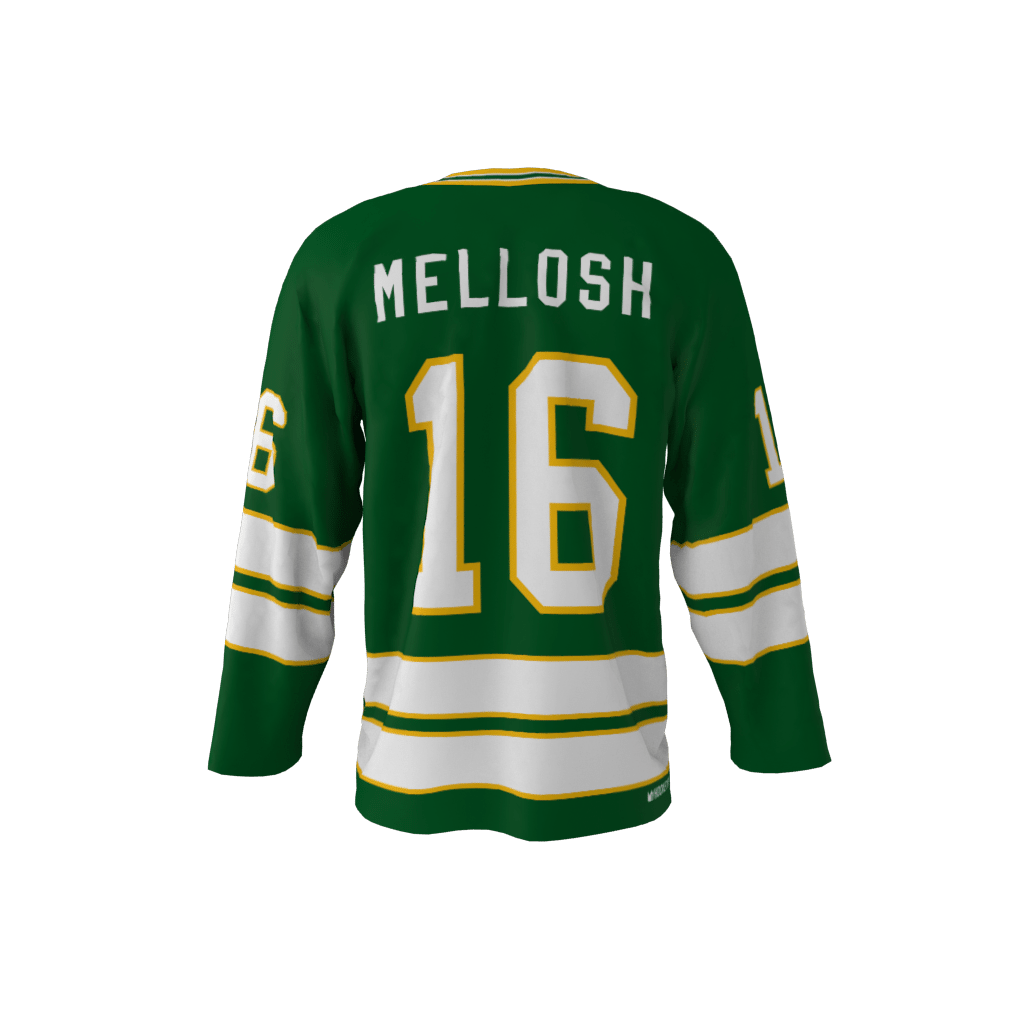 Minnesota 1980 Hockey Jersey Green - Image 3
