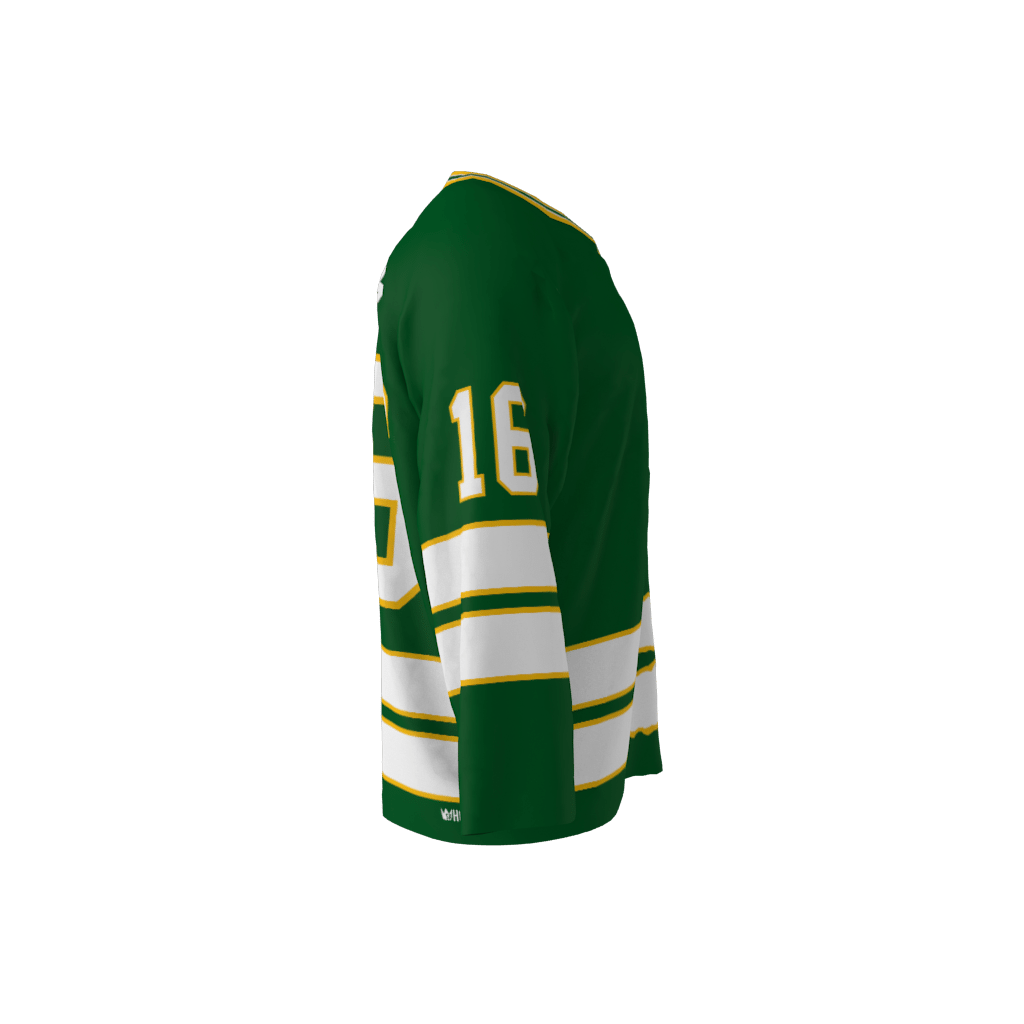 Minnesota 1980 Hockey Jersey Green - Image 4