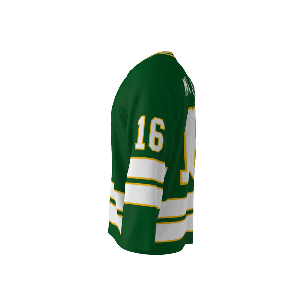 Minnesota 1980 Hockey Jersey Green - Image 2
