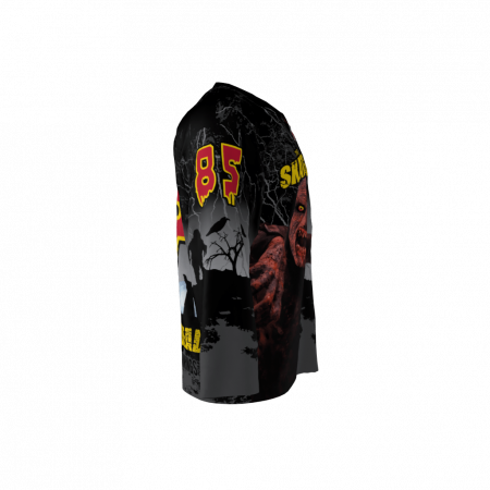 Skating Dead Black Custom Dye Sublimated Hockey Jersey