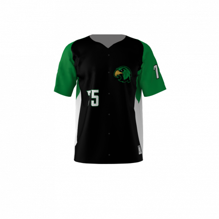 Eagles Custom Dye Sublimated Full Button Baseball Jersey