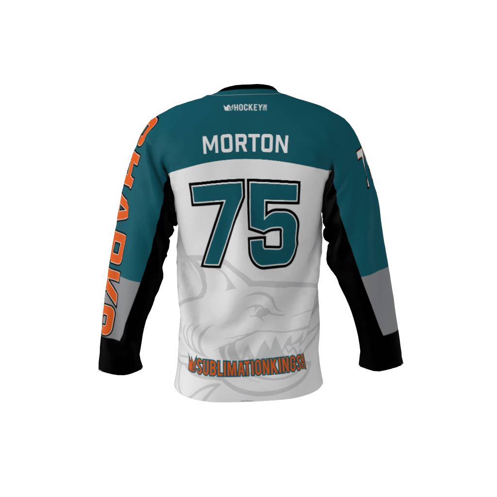 Sharks Custom Dye Sublimated Roller Hockey Jersey