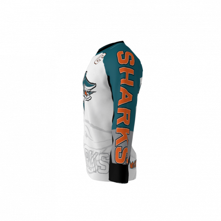 Sharks Custom Dye Sublimated Roller Hockey Jersey