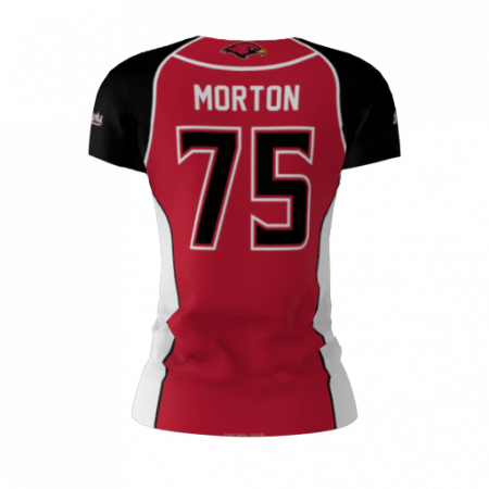 Alternative view of La Roche Redhawks Red Softball Jersey