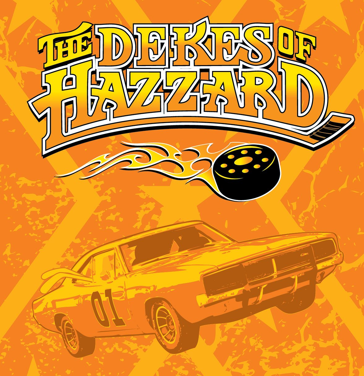 Dekes Of Hazard Orange Hockey Jersey - Image 5
