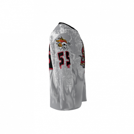 Wings Plus White Custom Dye Sublimated Hockey Jersey