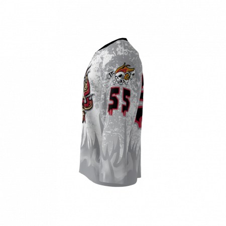 Wings Plus White Custom Dye Sublimated Hockey Jersey