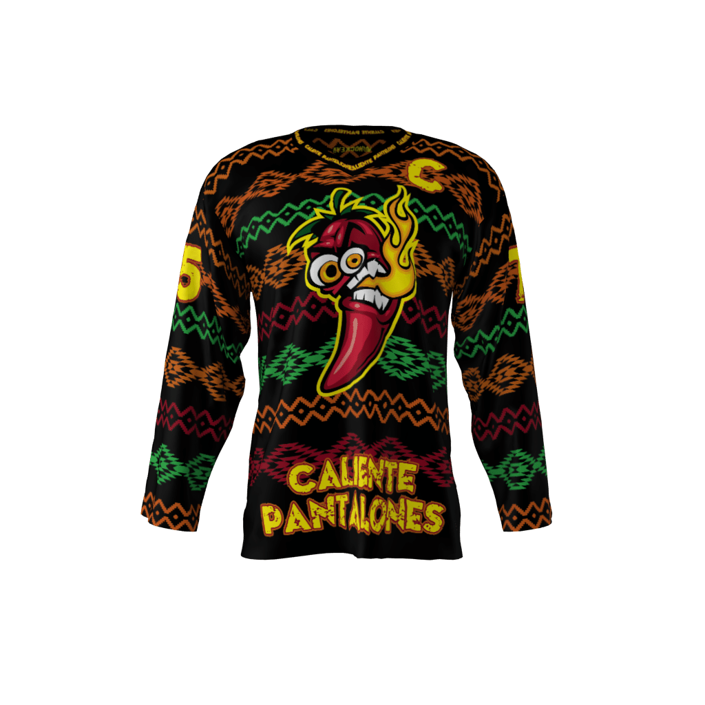 Caliente Pantalones Black Hockey Jersey