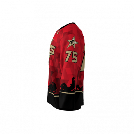 Porn Stars Red Hockey Jersey Left