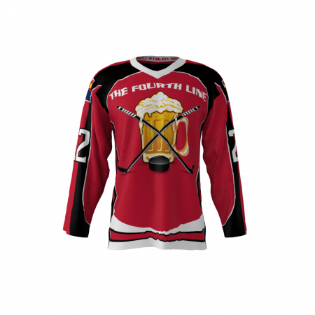 The Fourth Line Red Hockey Jersey