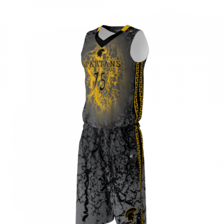 Spartans Custom Dye Sublimated Basketball Uniform