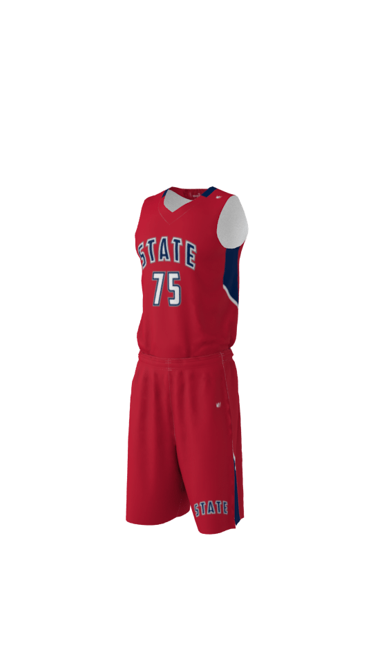 State Custom Dye Sublimated Basketball Uniform