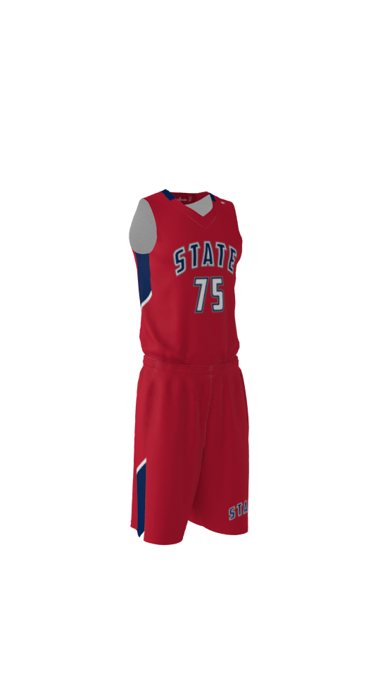 State Custom Dye Sublimated Basketball Uniform