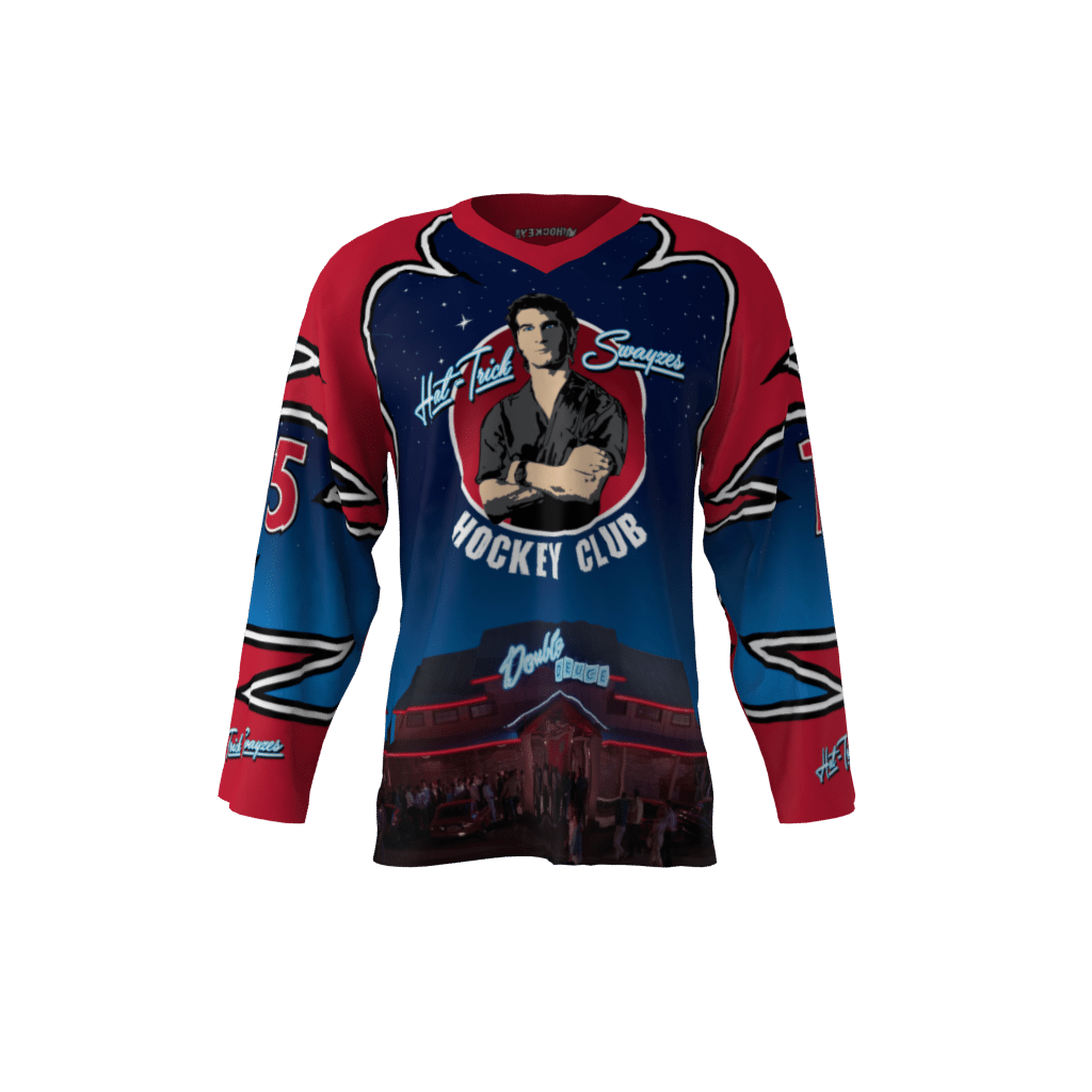 Hat Trick Swayze Blue Hockey Jersey