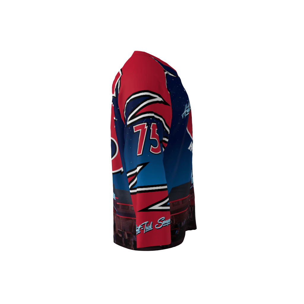 Hat Trick Swayze Blue Hockey Jersey - Image 4