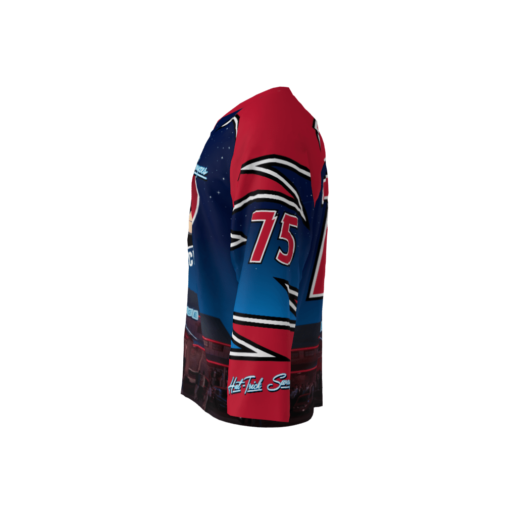 Hat Trick Swayze Blue Hockey Jersey - Image 2