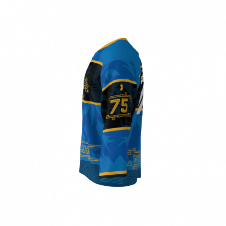 Alternative view of Monarchs Blue Hockey Jersey