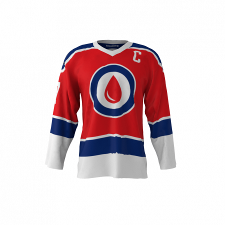 T1D Red Drop Hockey Jersey