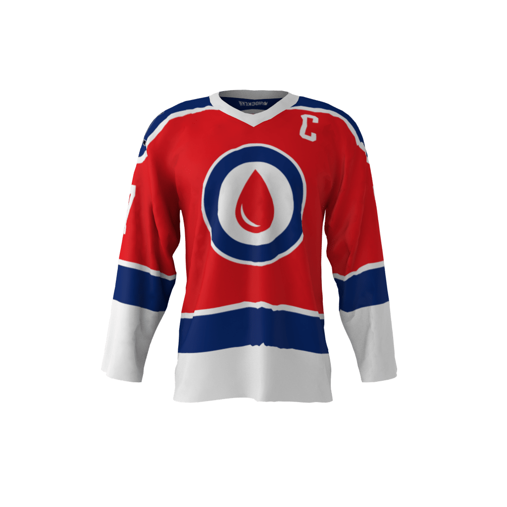 T1D Red Drop Hockey Jersey