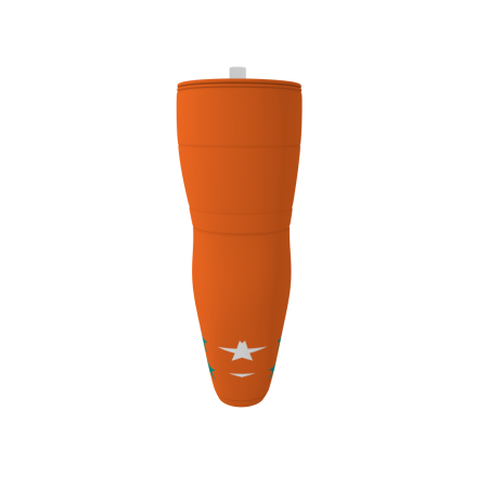 Alternative view of Tropics Orange Ice Hockey Socks