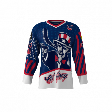 Ol' Glory Blue Hockey Jersey