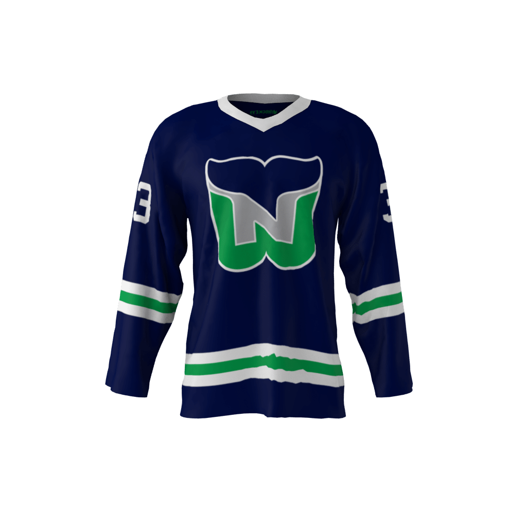 Nhalers Blue Hockey Jersey Front