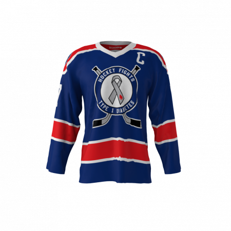 T1D Blue Ribbon Hockey Jersey