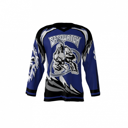 Sasquatch Blue Hockey Jersey
