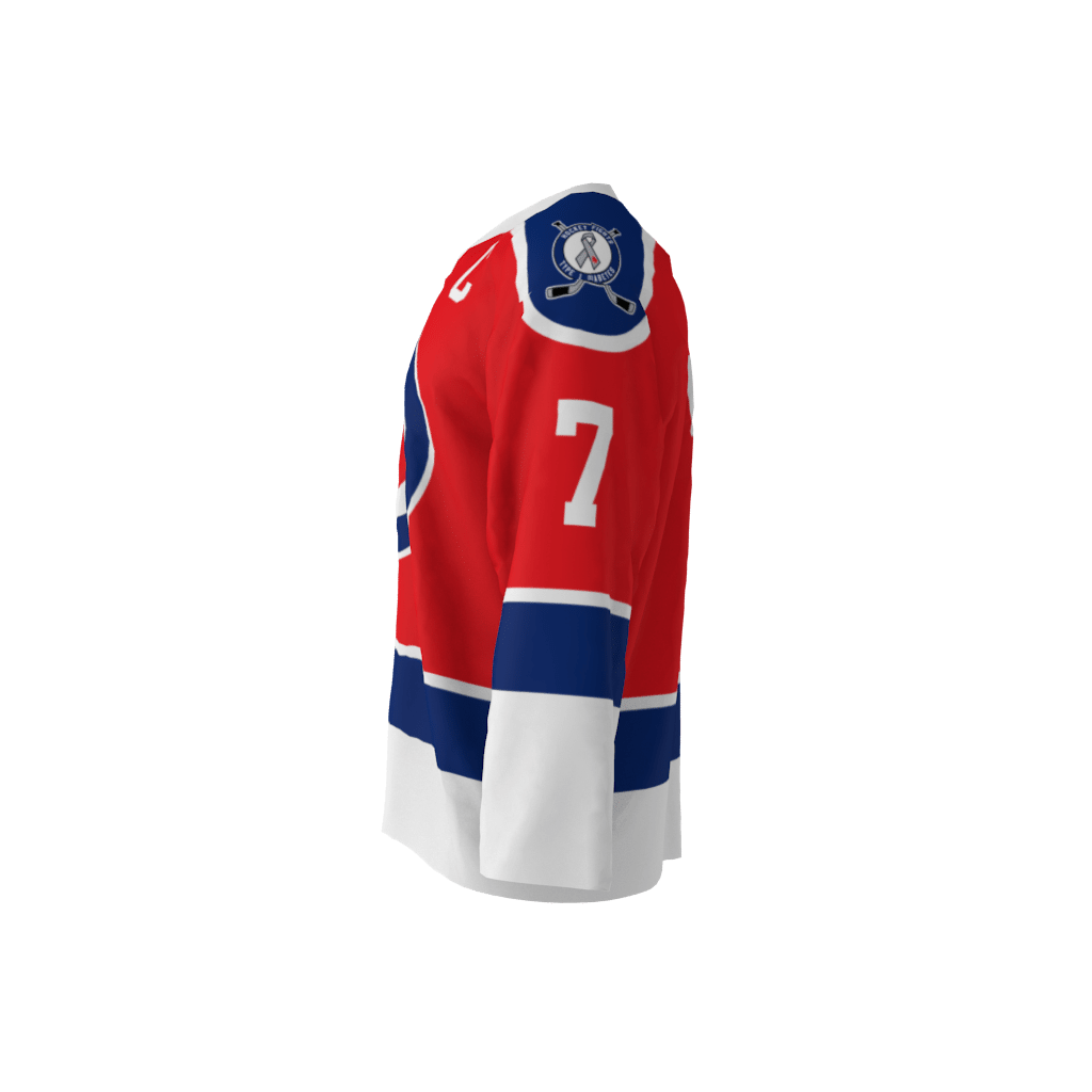 T1D Red Drop Hockey Jersey - Image 2