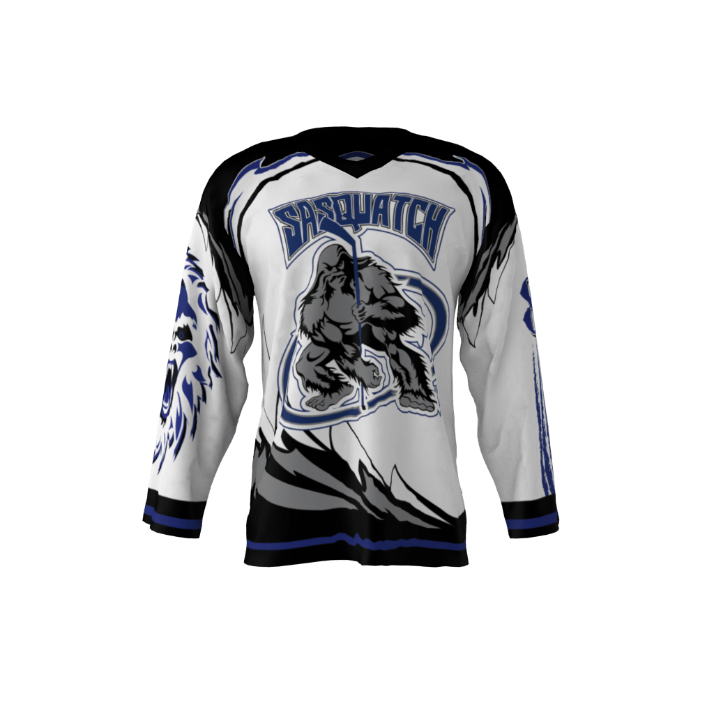Sasquatch White Hockey Jersey