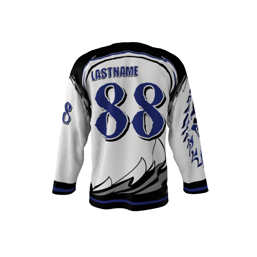 Sasquatch White Hockey Jersey - Image 3
