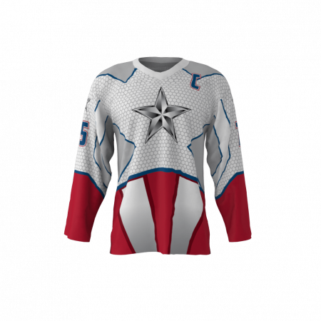 American Captain White Hockey Jersey