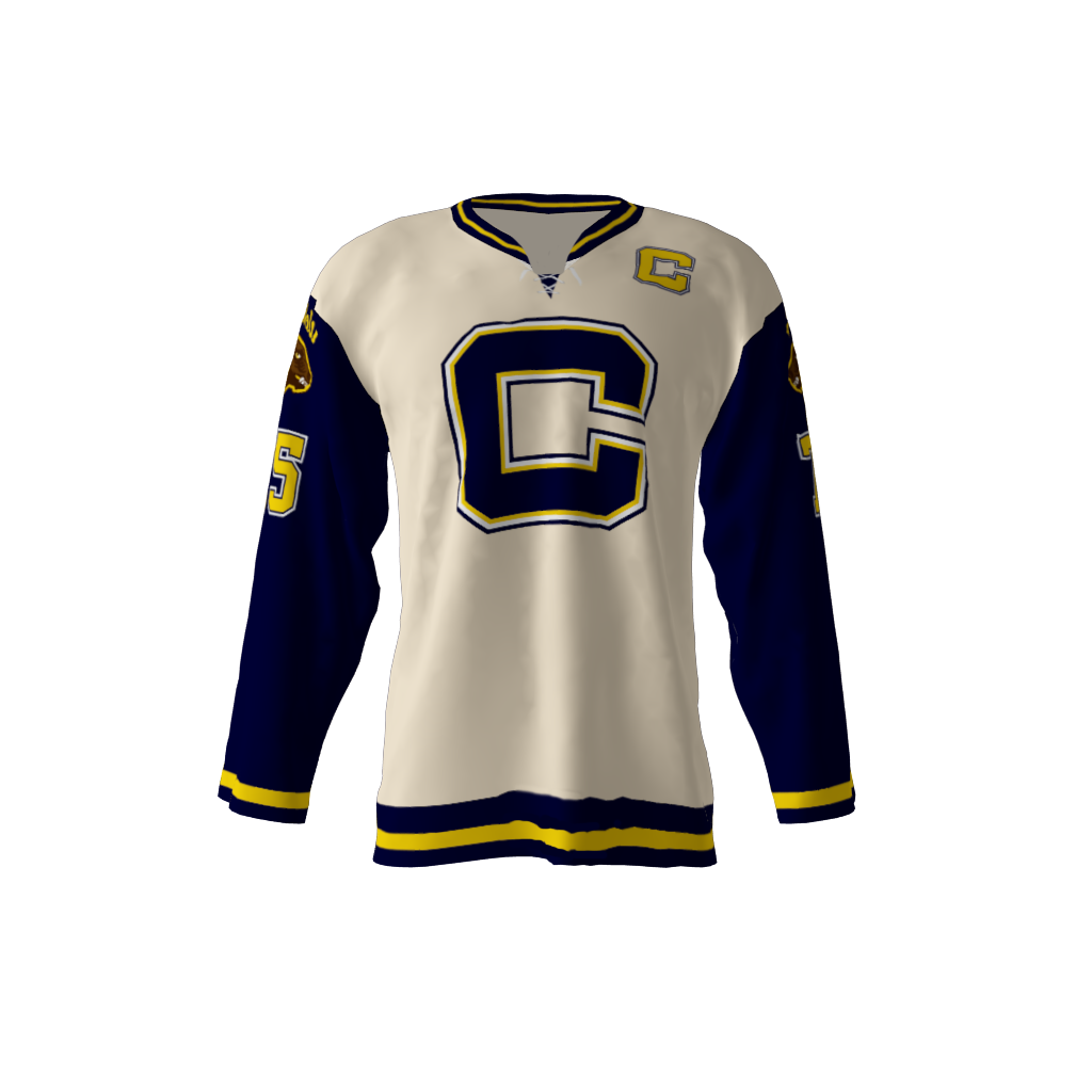 Wolverines Cream Hockey Jersey
