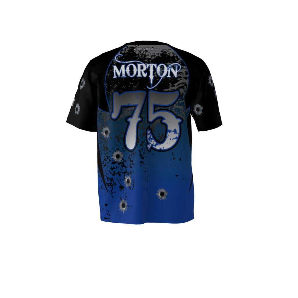 Outlawz Blue Softball Jersey - Image 3