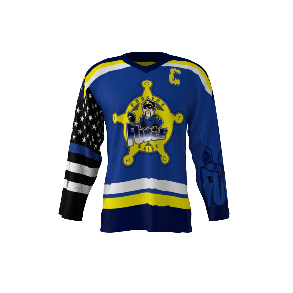 Force Blue Hockey Jersey