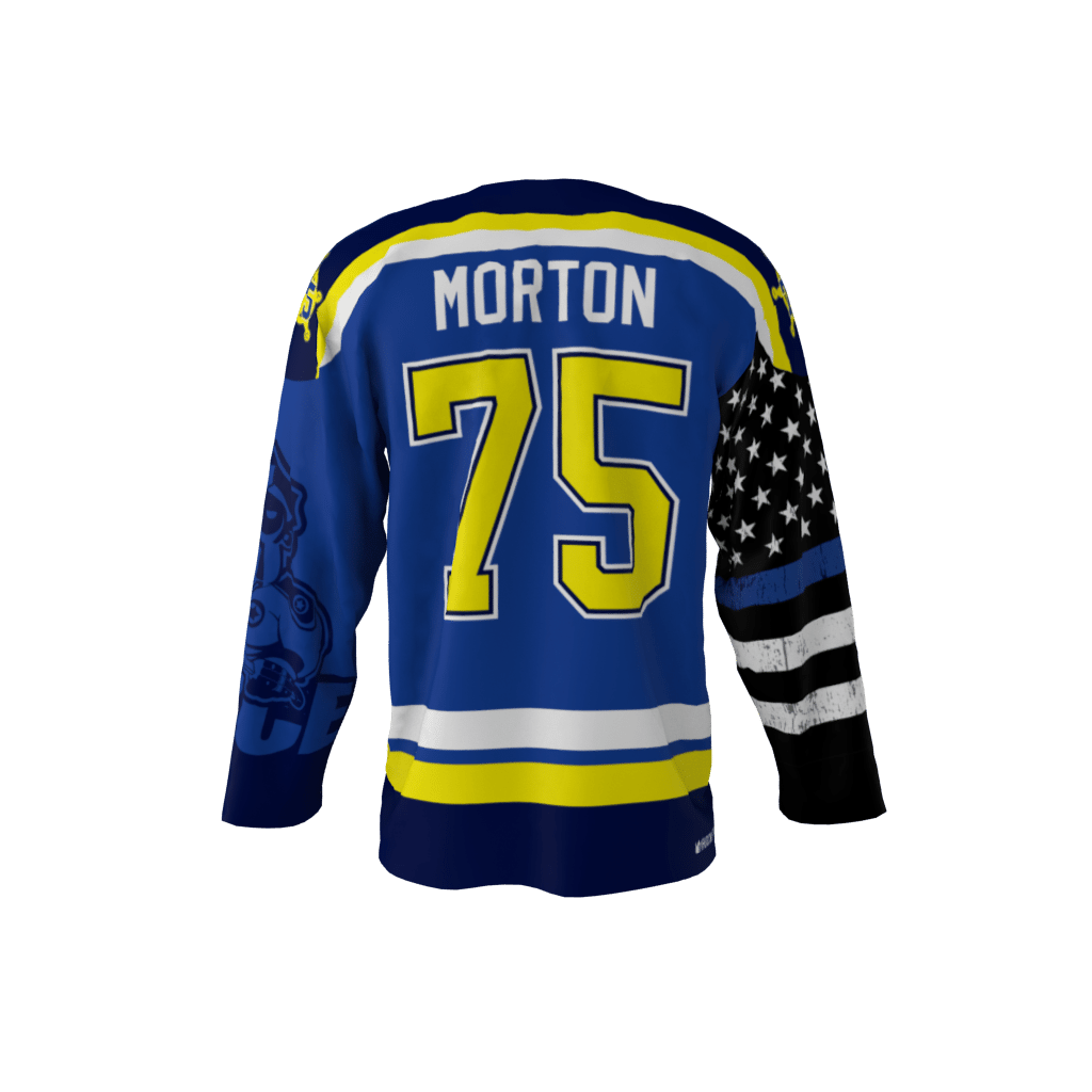 Force Blue Hockey Jersey - Image 3