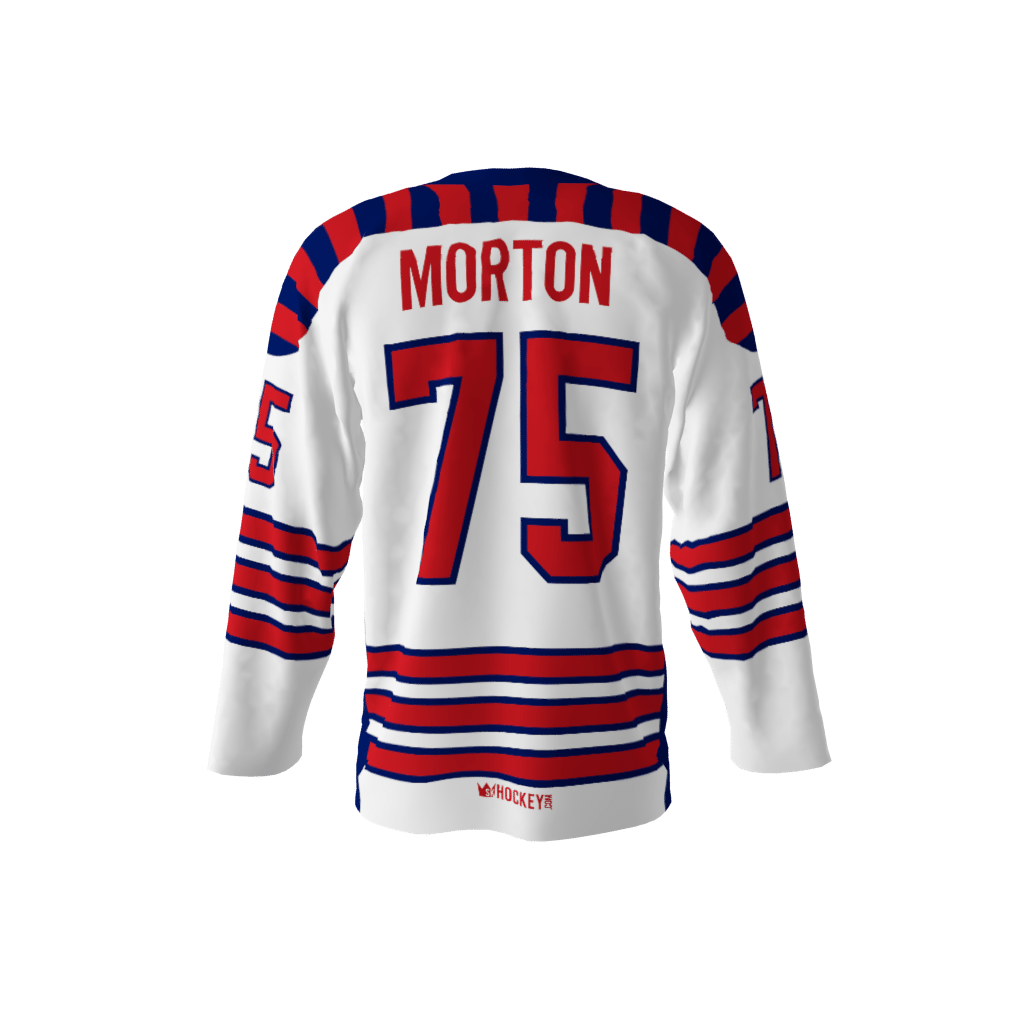 Scorgasms White Hockey Jersey - Image 3