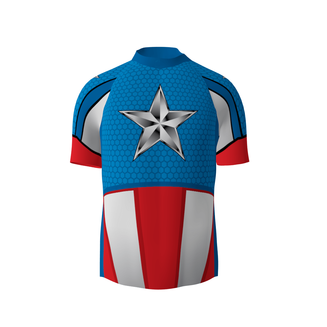 American Captain Custom Dye Sublimated Cycling Jersey