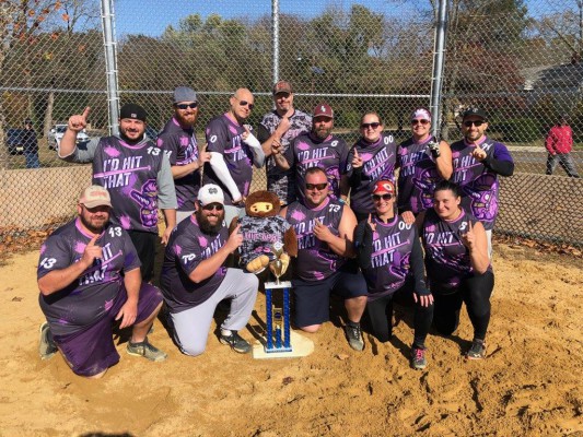 I'd Hit That Softball Champs Team Photo