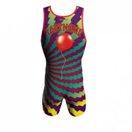 gutter clown custom wrestling singlet