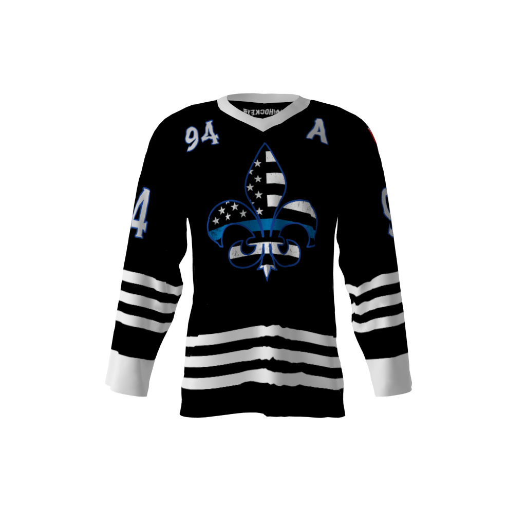 St Louis Black Police Hockey Jersey