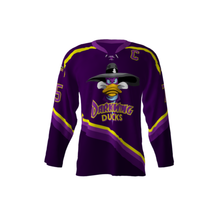 Darkwing Ducks Purple Hockey Jersey