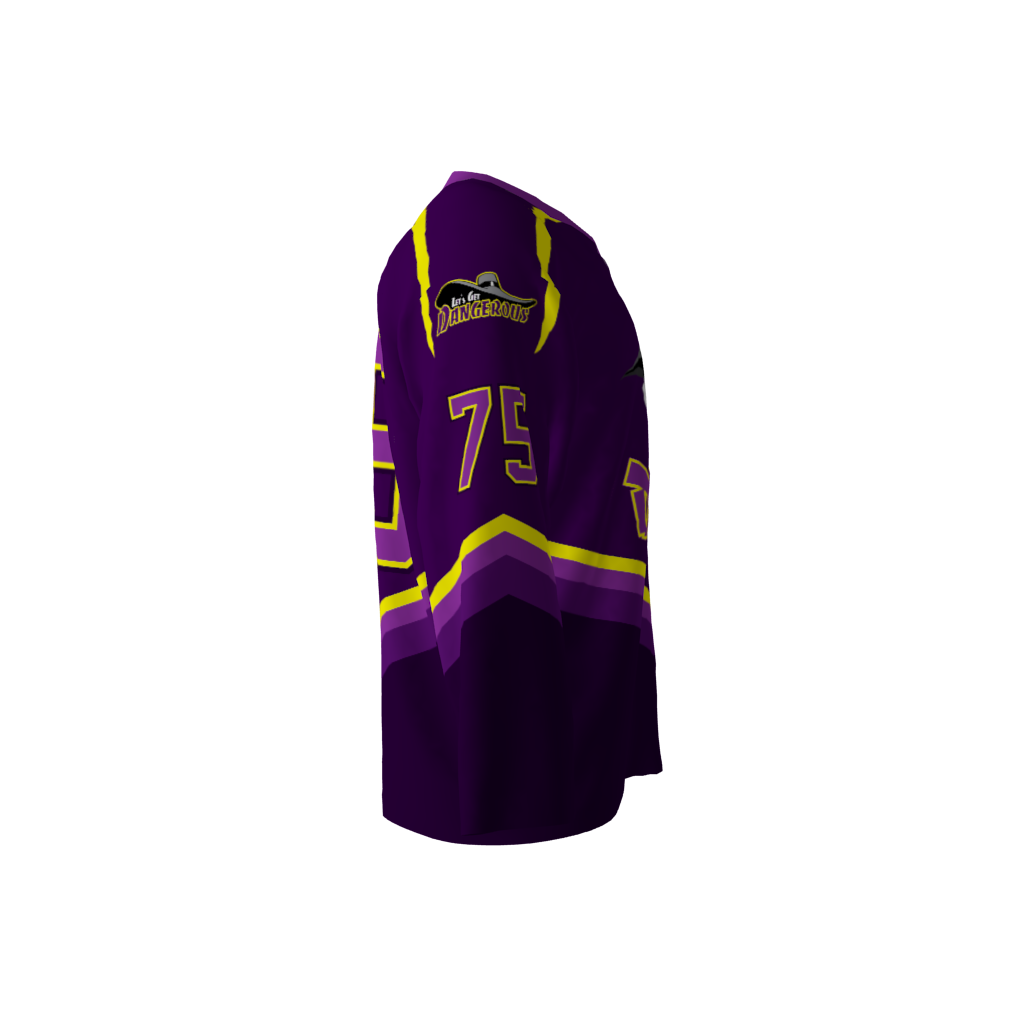Darkwing Ducks Purple Hockey Jersey - Image 4