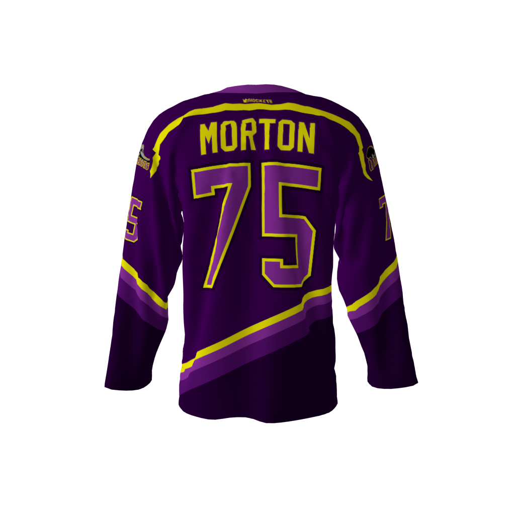 Darkwing Ducks Purple Hockey Jersey - Image 3