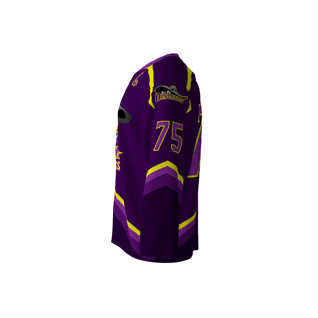 Darkwing Ducks Purple Hockey Jersey - Image 2