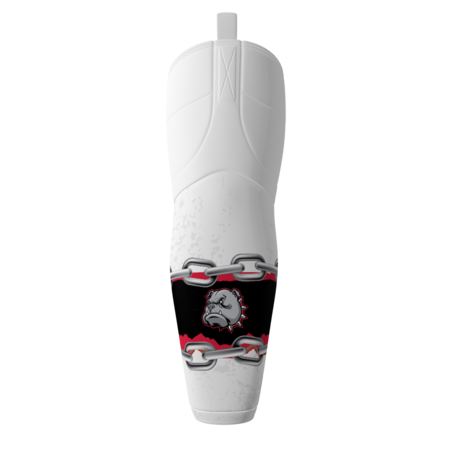 Bulldogs White Ice Hockey Socks