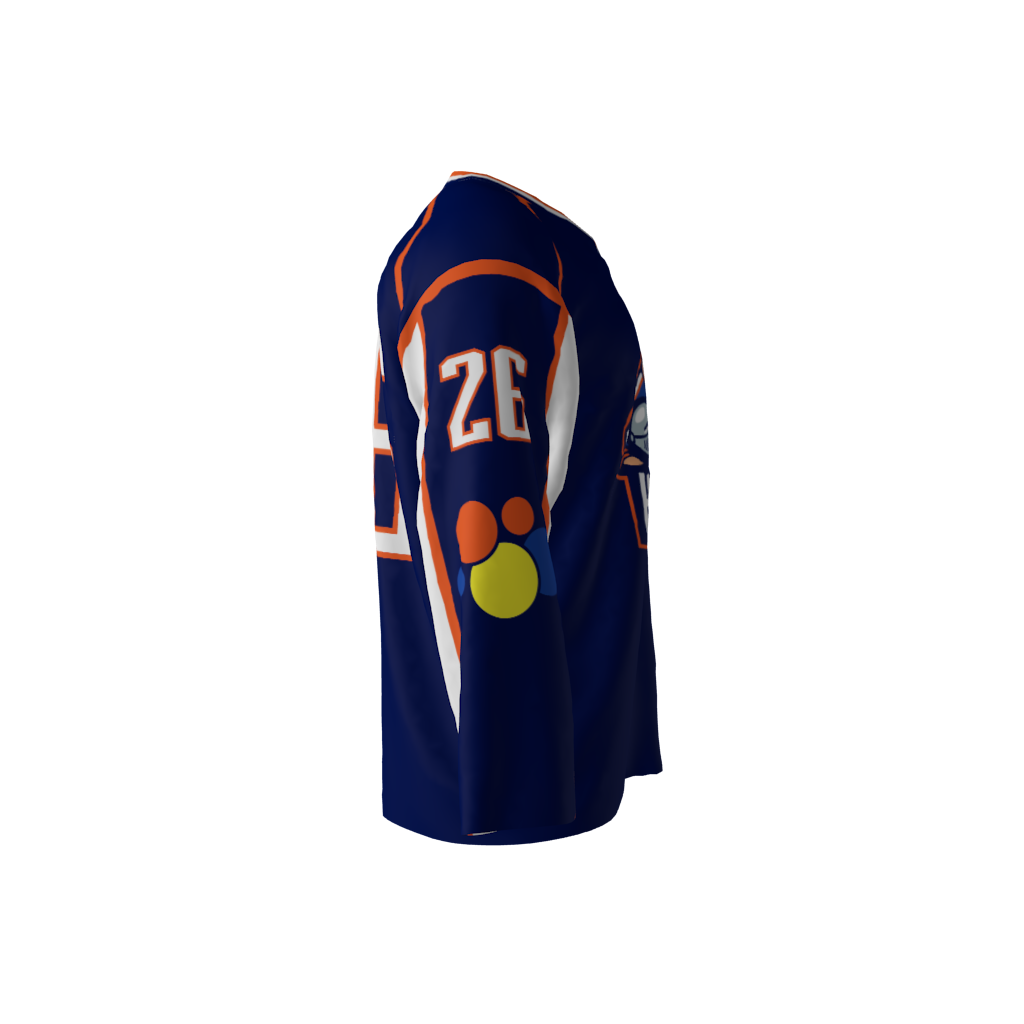 Talladega Knights Blue Hockey Jersey - Image 4