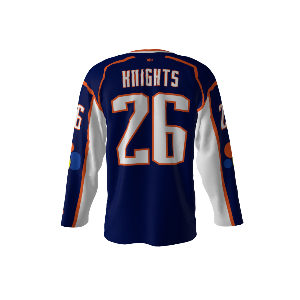 Talladega Knights Blue Hockey Jersey - Image 3