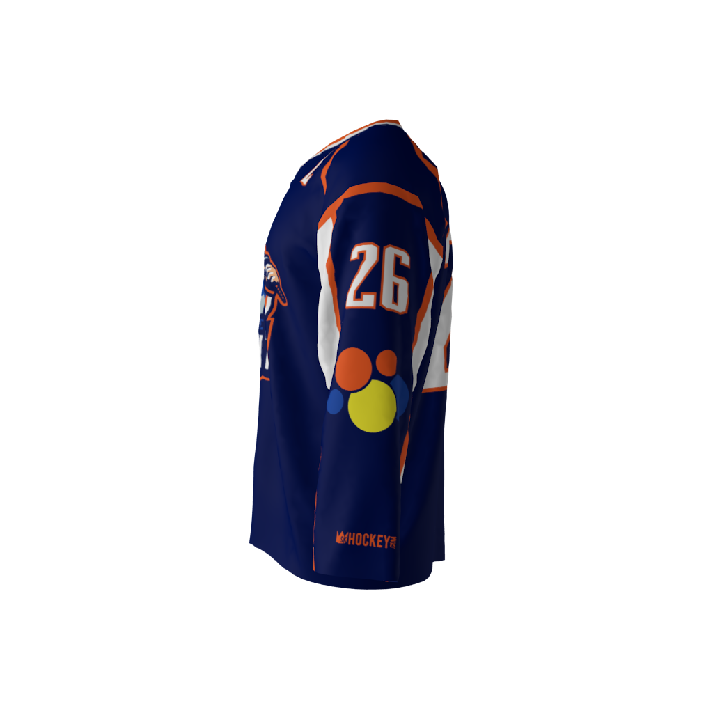 Talladega Knights Blue Hockey Jersey - Image 2